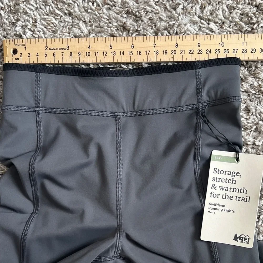 NWT REI Men's Swiftland Running Tights Asphalt in Size S